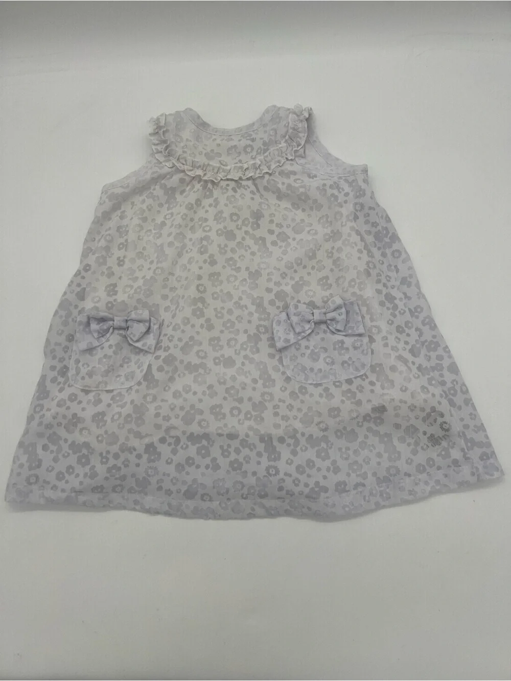 Quilted Baby Girl Lavender Dress 24 Months Pockets Bows Floral